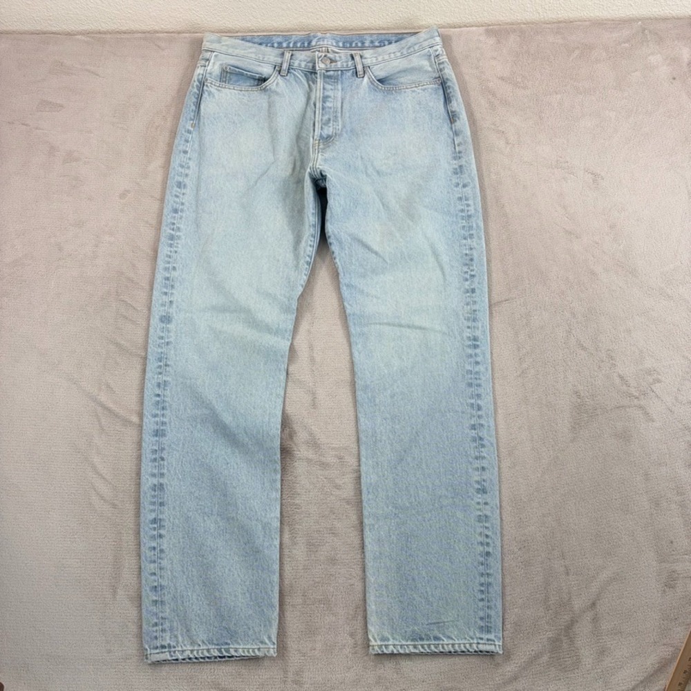 John Elliott The Daze Cone Mills Denim Light Washed Indigo Limestone Men 36x33